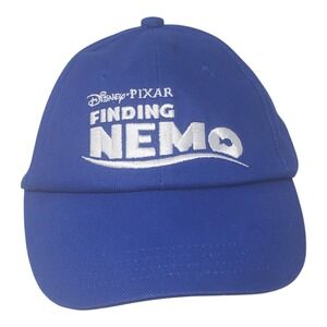Disney Pixar Finding Nemo Blue Embroidered Adjustable Strapback Baseball Hat Cap